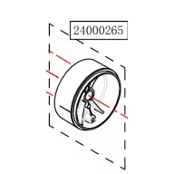   Haswing Cayman B55,T55, B55 GPS, B80 GPS Achsklemmgehäuse weiß HSW