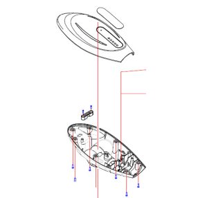 Haswing Osapian 55 oberes/unteres Gehäuse HSW