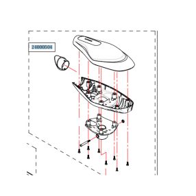 Haswing Cayman B80 oberes/unteres Gehäuse weiß HSW