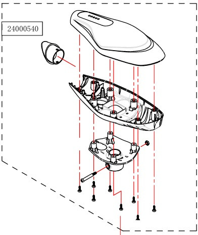 Haswing Cayman B80 oberes/unteres Gehäuse HSW