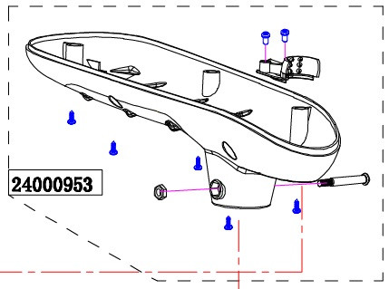 Haswing Cayman B55, B101 unteres Gehäuse HSW
