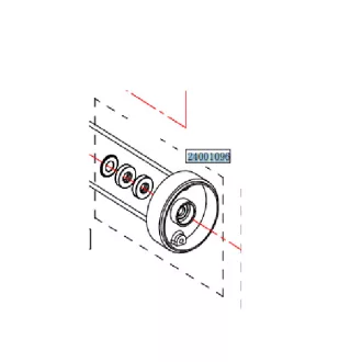 Haswing Cayman B80 B101 GPS Achsklemmgehäuse weiß HSW