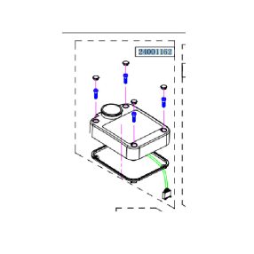 Haswing Cayman B80 Steuergehäuseabdeckung weiß HSW