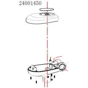 Haswing Protruar 3 12V Gehäuse oben/unten HSW
