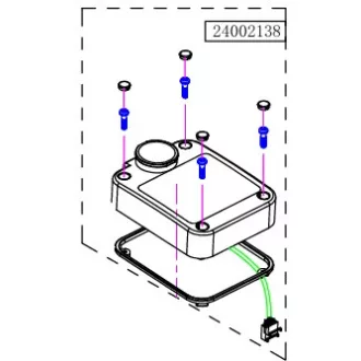   Haswing Cayman B55, B80 GPS Steuergehäuseabdeckung weiß HSW