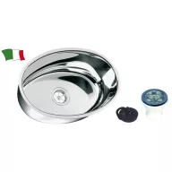 Ellipsenspüle Edelstahl 356 x 240 mm
