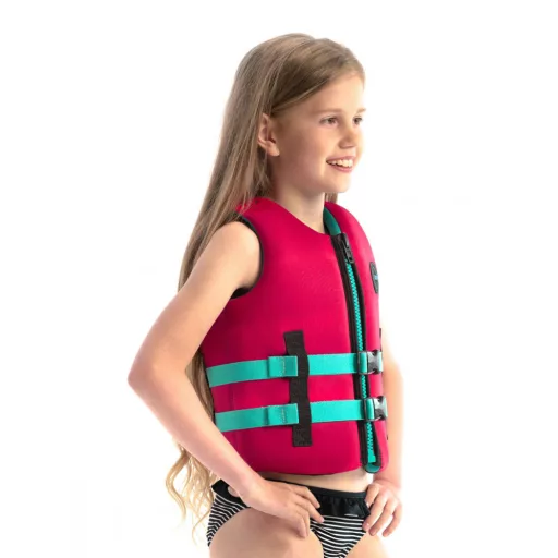 Rettungsweste Jobe Neoprenweste Kinder Hot Pink