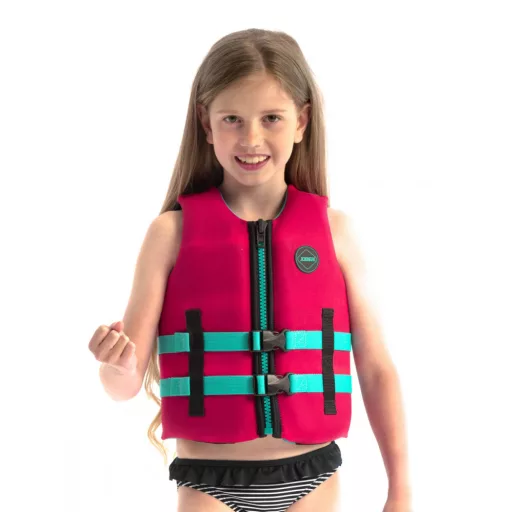 Rettungsweste Jobe Neoprenweste Kinder Hot Pink