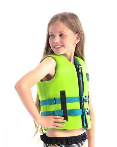 Rettungsweste Jobe Neopren Schwimmweste Kinder Limettengrün