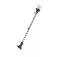 Kreis weiß 62 cm mit weißem Sockel, Fahnenhalter