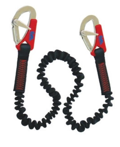 Sicherheitsseil mit Doppelkarabiner