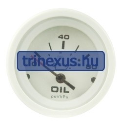 Öldruckmesser 5 bar weiß gewölbt TFX
