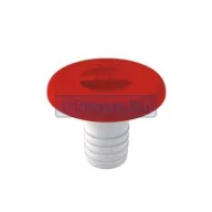 Tankdeckel mit roter-Kunststoffabdeckung