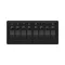 Schalttafel wasserdicht 8-fach LED schwarz EVA