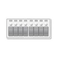 Schalttafel wasserdicht 8-fach LED weiß EVA