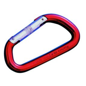 Karabiner farbiges Aluminium 60 mm