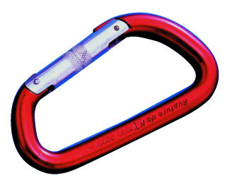 Karabiner farbiges Aluminium 60 mm