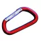 Karabiner farbiges Aluminium 80 mm