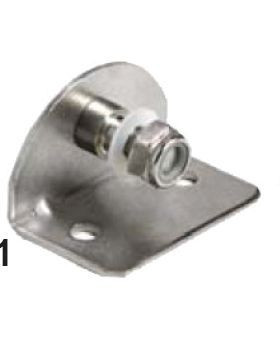 Gasdruckfeder Befestigungselement INOX Innengewinde 30x50x30 mm EVA