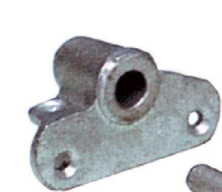 Rudergabelsohle auf verzinkter Seite 14 mm