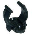 Vorrichtungshalter Kunststoff schwarz 22/28 mm