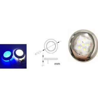 Decken-Kabinenlicht 6 LEDs Edelstahl EVA
