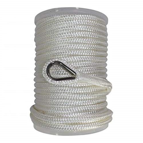 Ankerseil mit PE-Stahlseileinlage 10 mm/30 m weiß