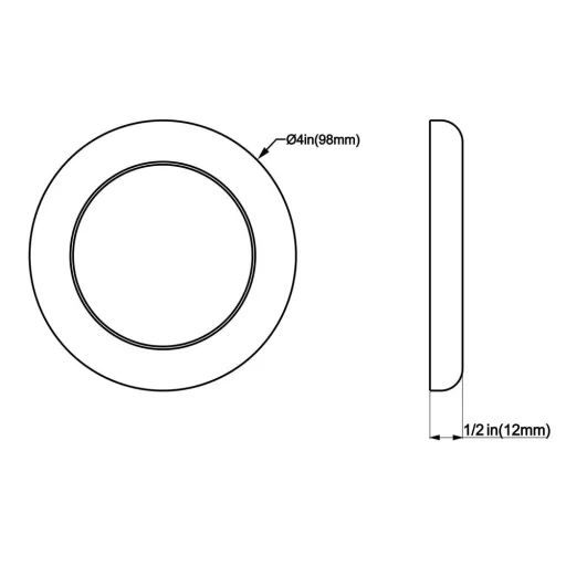 Deckenlampe zweifarbig mit LED und Touchsteuerung EVA