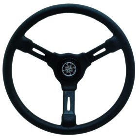 Lenker aus schwarzem 3-Speichen-Kunststoff