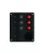 Schalttafel mit Zigarettenanzünderfassung und 3-fach Wave LED EVA