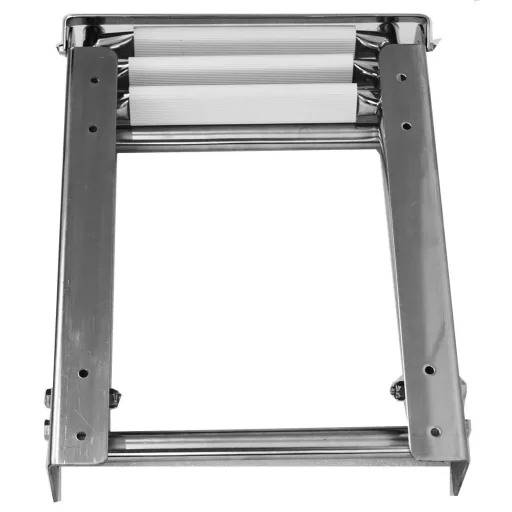 Bootsleiter aus Edelstahl, 3 Grad ausziehbar, breites