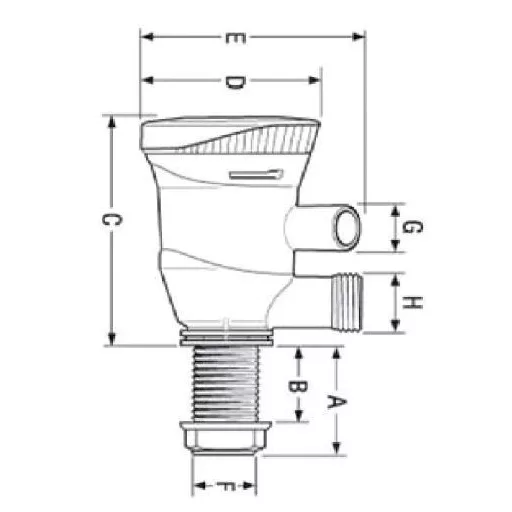 Belüftungspumpe mit Doppel-Ausgang 50,5 l/min 12V EVA