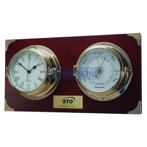 Barometer und Uhr im Set verbaut