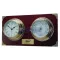 Barometer und Uhr im Set verbaut