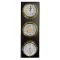 Barometer, Thermometer, Hygrometer und Uhr im-Set eingebaut