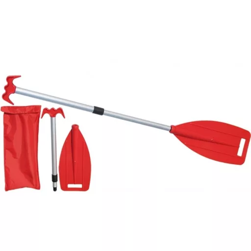 Paddel mini teleskopisch abnehmbar 45/107cm rot
