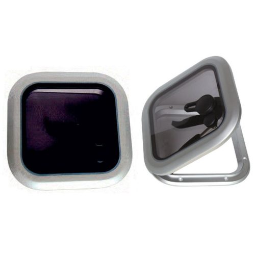 Deckfenster quadratisch 23 cm Aluminium