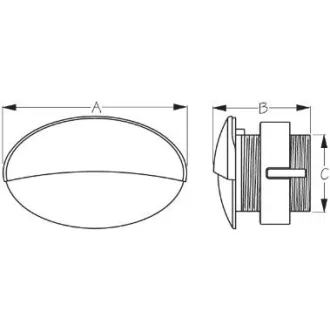 Licht an Bord LED edelsthal Einbau 63 mm