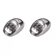Helle Seite im LED-Paar mit grün-rotem Metalldeckel