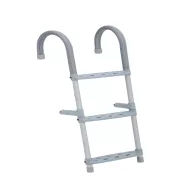 Bootsleiter aus weißem Alu-Kunststoff 3 Grad