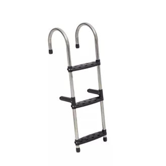 Bootstreppe Edelstahl schmal 4-stufig EVA