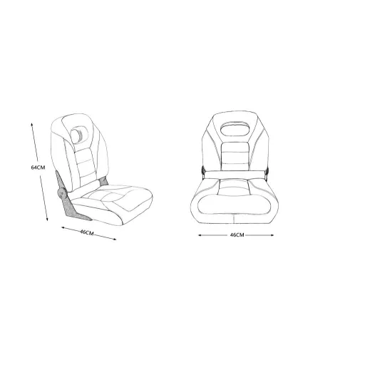 Sitz Kunstleder klappbar beige EVA