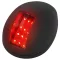 Licht LED rot 112,5° vertikal in schwarzem Gehäuse
