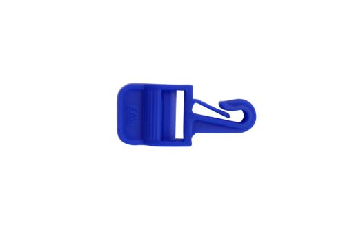 Haken Kunststoff 25 mm Gurt blau EVA
