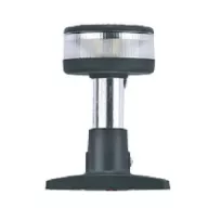 Kreis weiß mit 6 LEDs, Sockel, im schwarzen Gehäuse