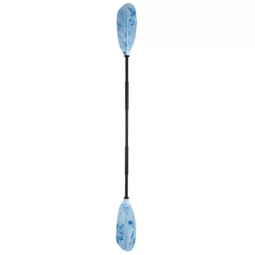 Kajakpaddel Aluminium-Kunststoff verstellbar schwarz 220 cm EVA