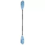 Kajakpaddel Aluminium-Kunststoff verstellbar blau 230 cm EVA
