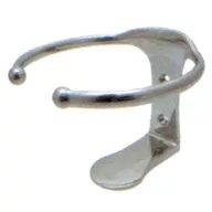 Glashalter aus Edelstahl mit Einzelboden aus