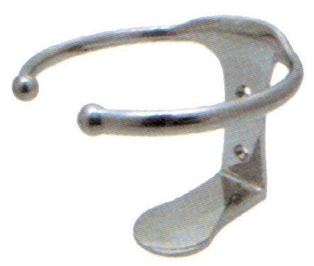 Glashalter aus Edelstahl mit Einzelboden aus