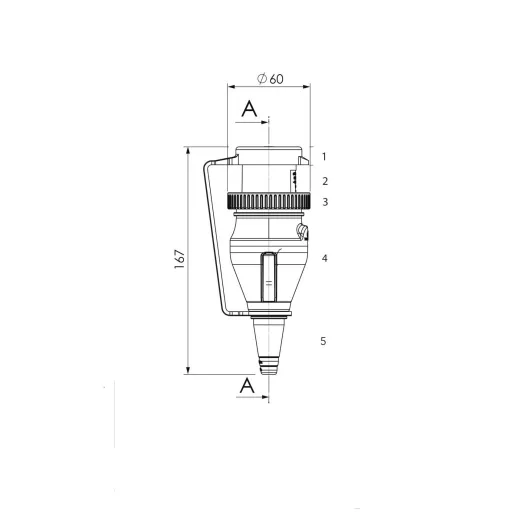 Landstrom-Stecker für Steckdose 4637 16 A / 250 V EVA